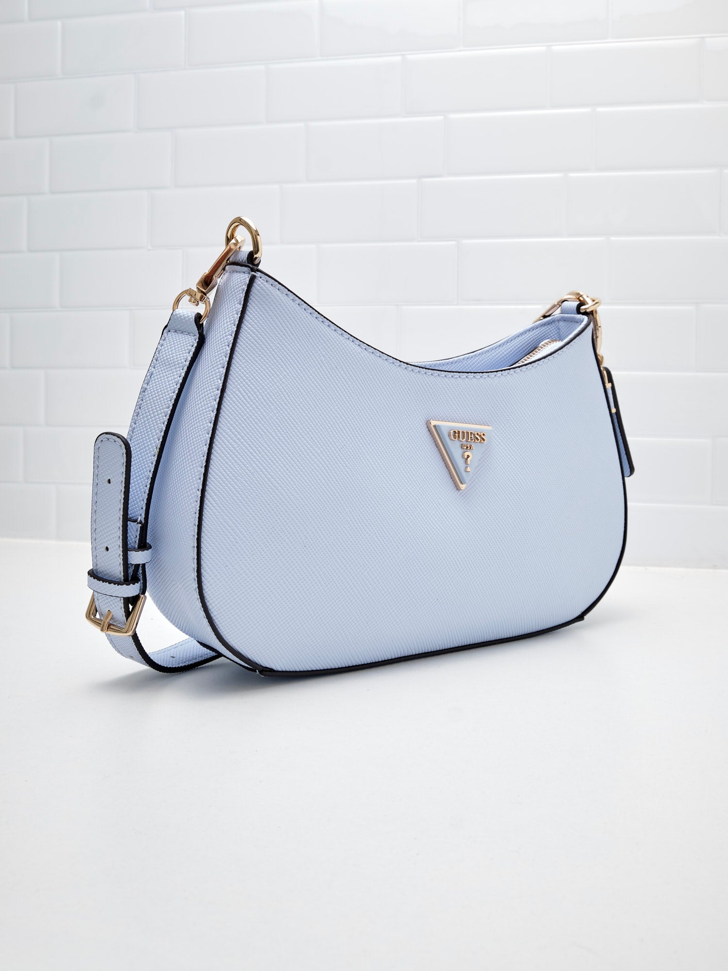 Guess - Borsa Noelle Shoulder sky blue 