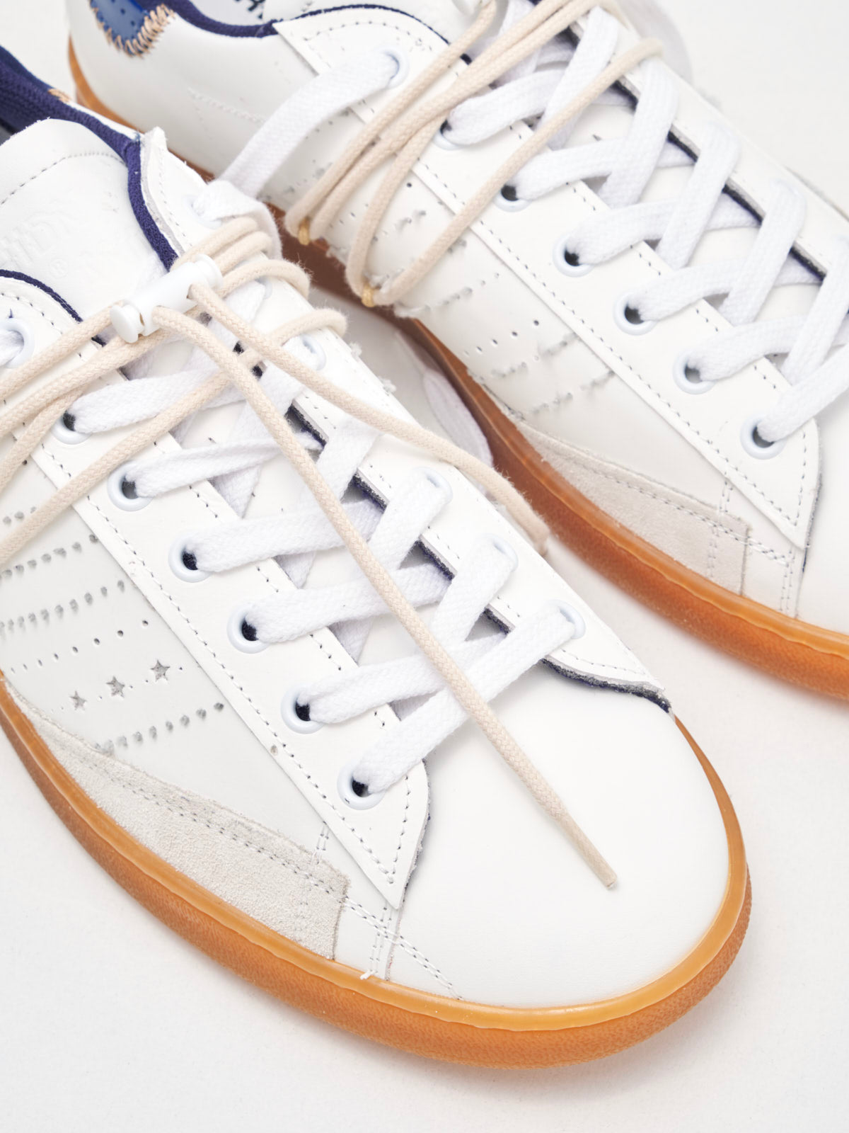 Hidn-Ander - Sneakers Stripeless Low Man Ultimate Dual white blue 