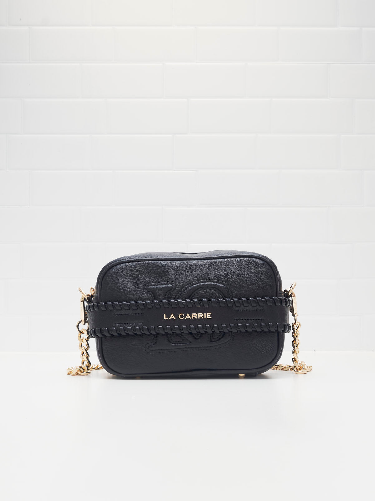 La Carrie Borsa a Spalla Logo Black