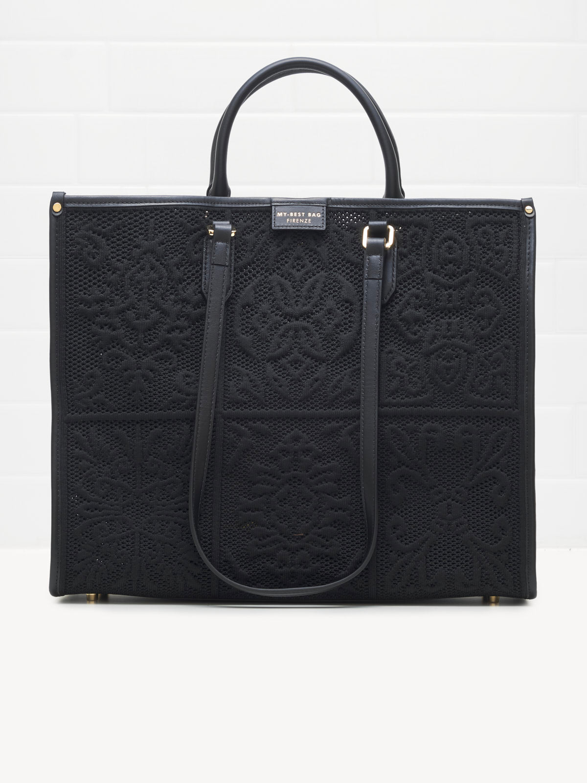 My Best Bag Firenze - Borsa Shopping Atena ossidiana 39cm 