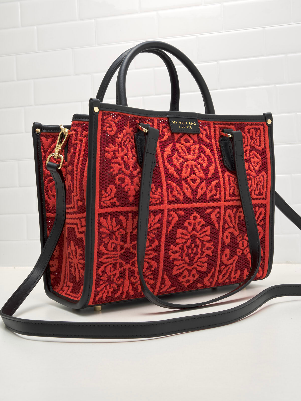 My Best Bag Firenze - Borsa Shopping Atena Corniola 28cm 