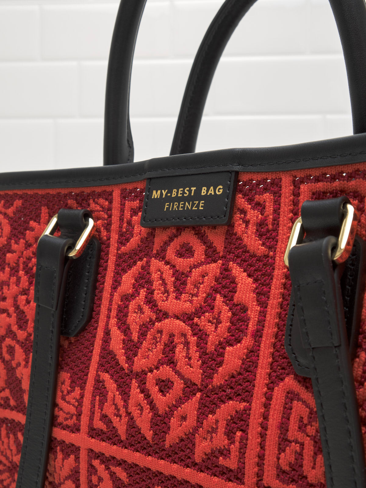 My Best Bag Firenze - Borsa Shopping Atena Corniola 28cm 