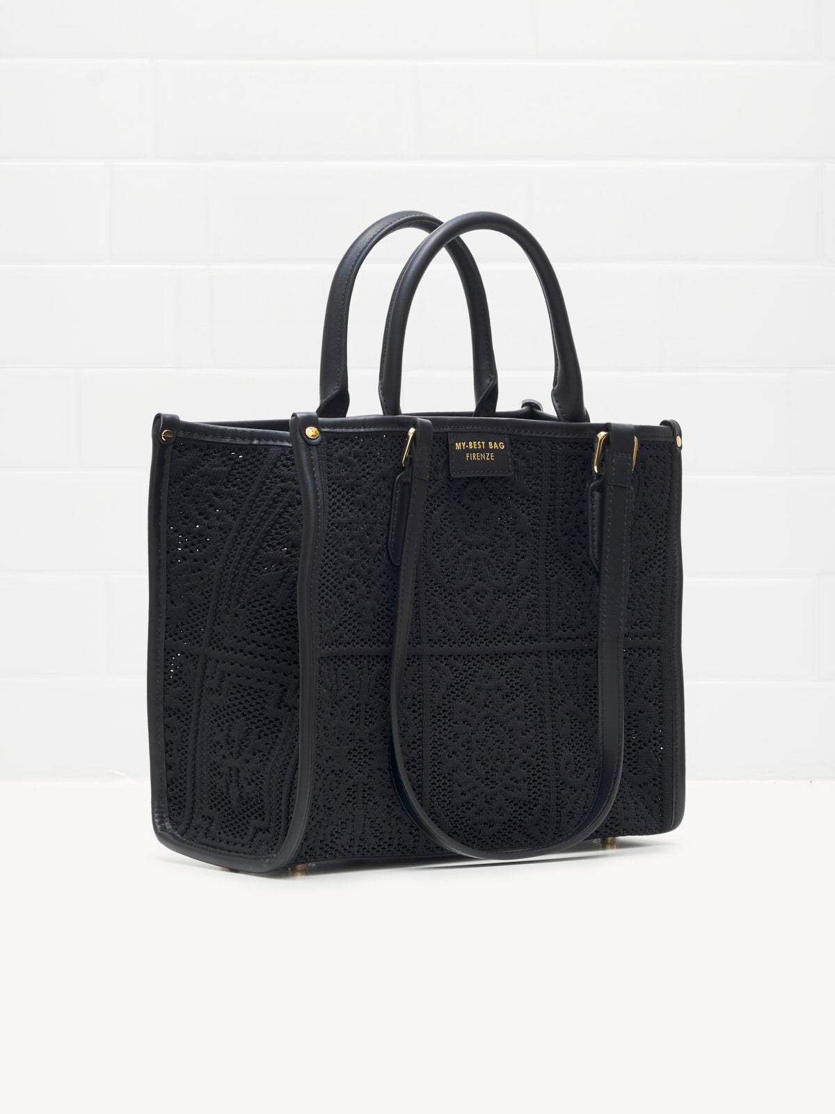 My Best Bag Firenze - Borsa Shopping Atena ossidiana 28cm 