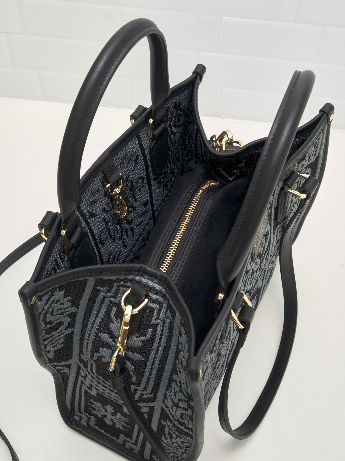 My Best Bag Firenze - Borsa Shopping Atena ossidiana grey 28cm 