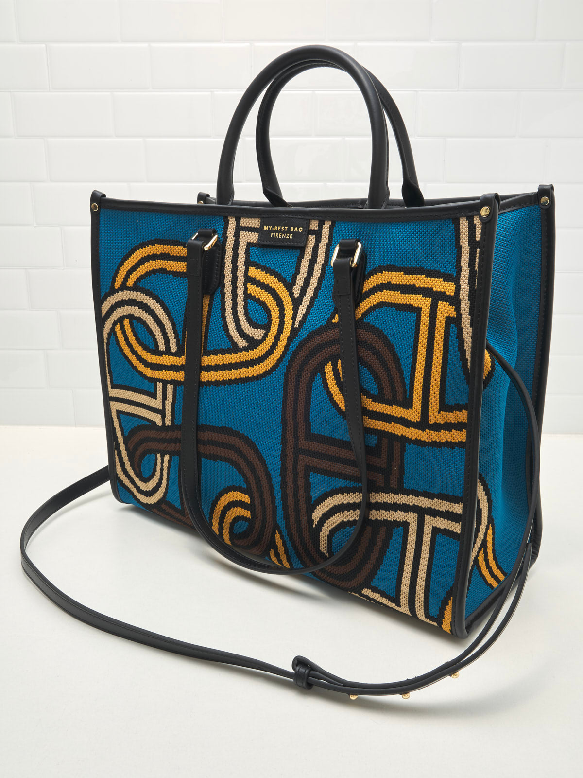 My Best Bag Firenze - Borsa Shopping greyhound 39cm Ottanio 