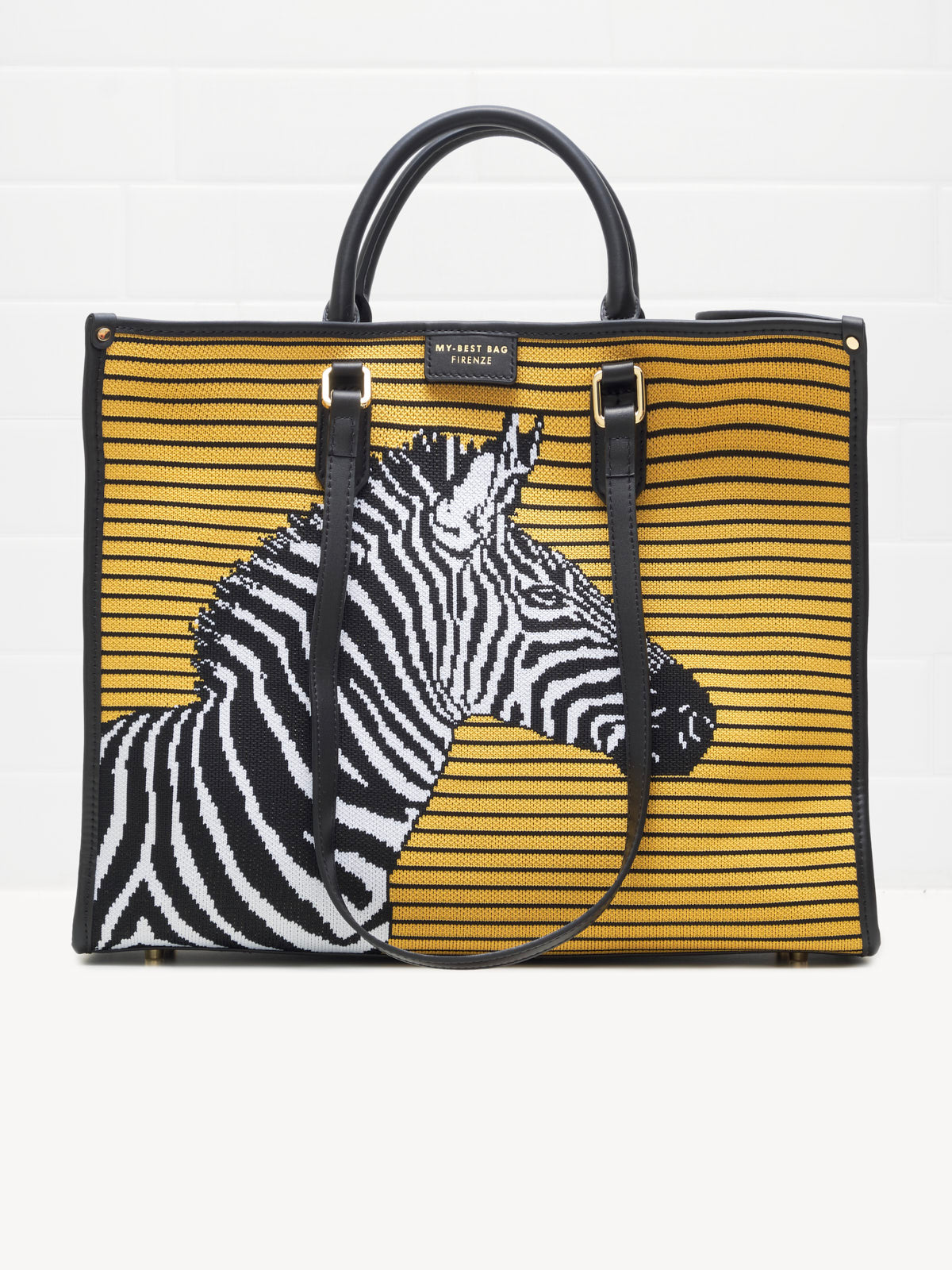 My Best Bag Firenze - Borsa Shopping Safari Zebra 39cm 