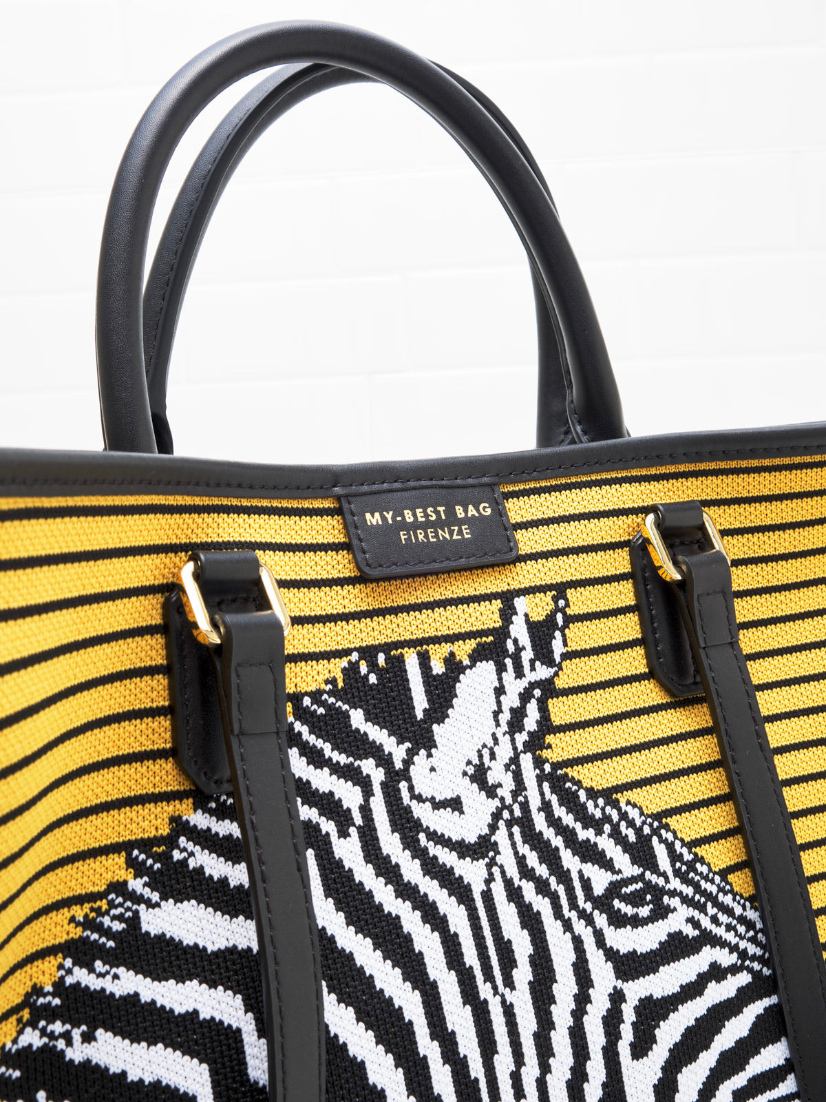 My Best Bag Firenze - Borsa Shopping Safari Zebra 39cm 