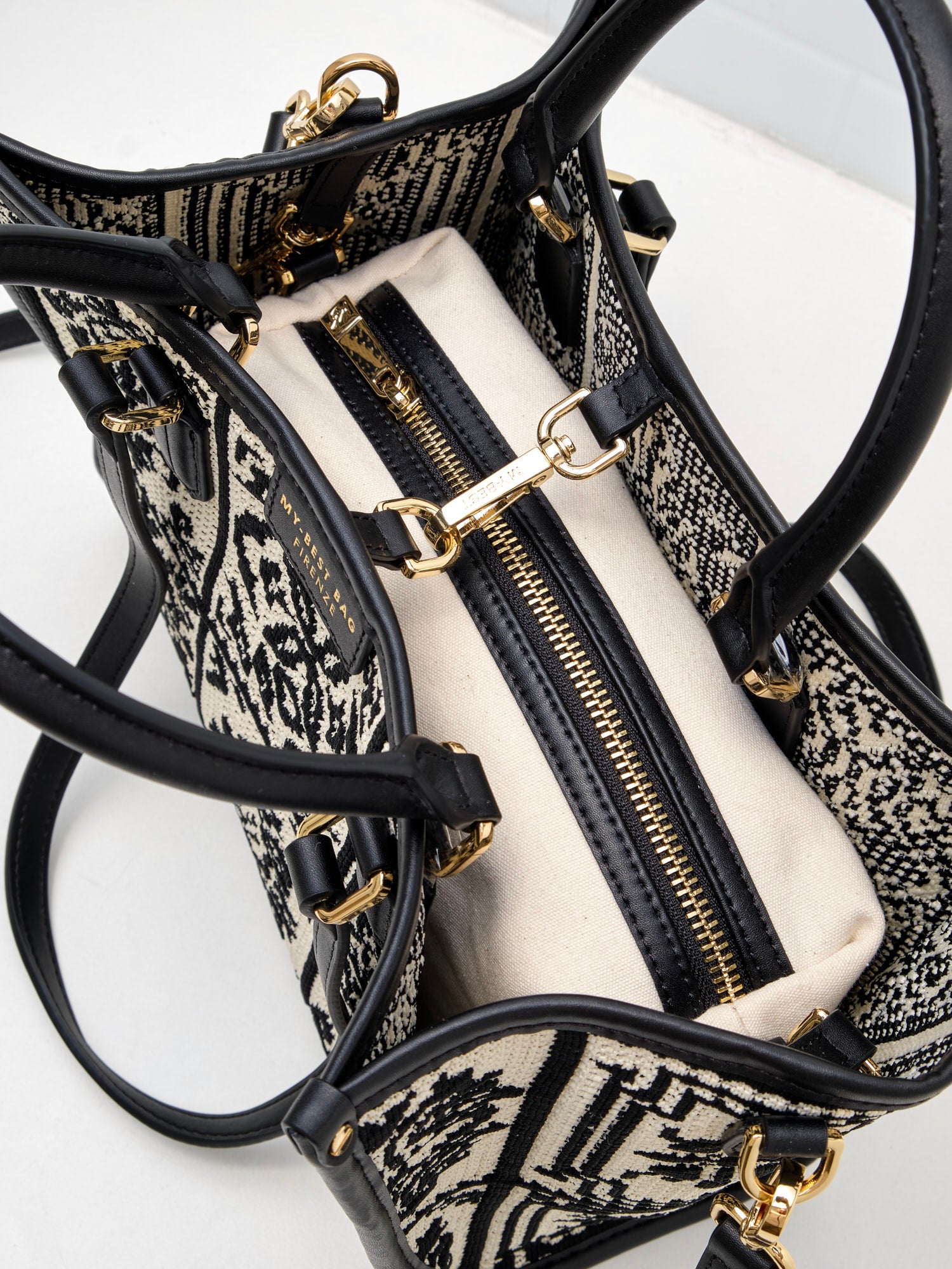 My Best Bag Firenze - Borsa Shopping Lisbona Nero 28cm 