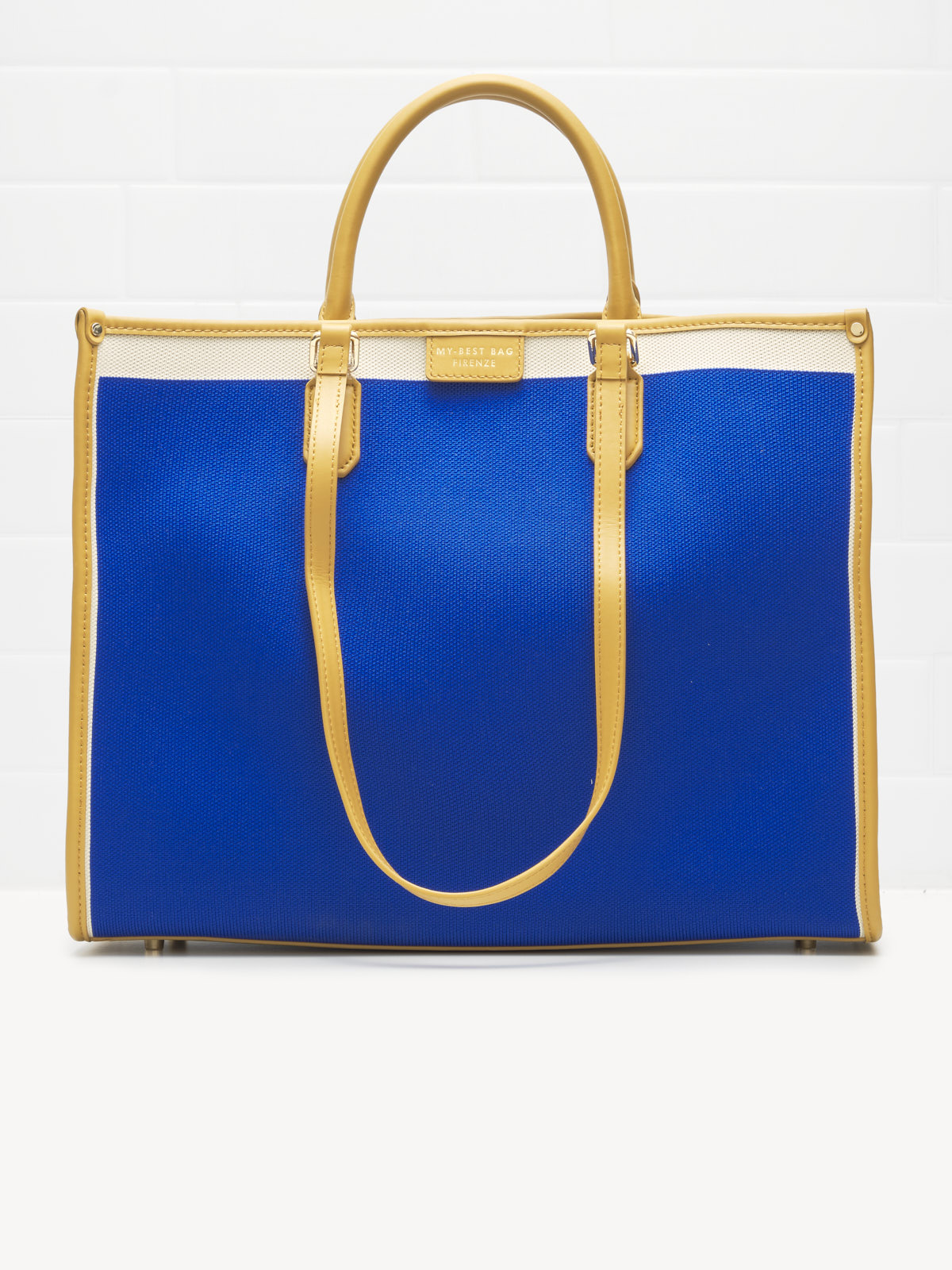 Borsa Shopping Garden Blu 39cm
