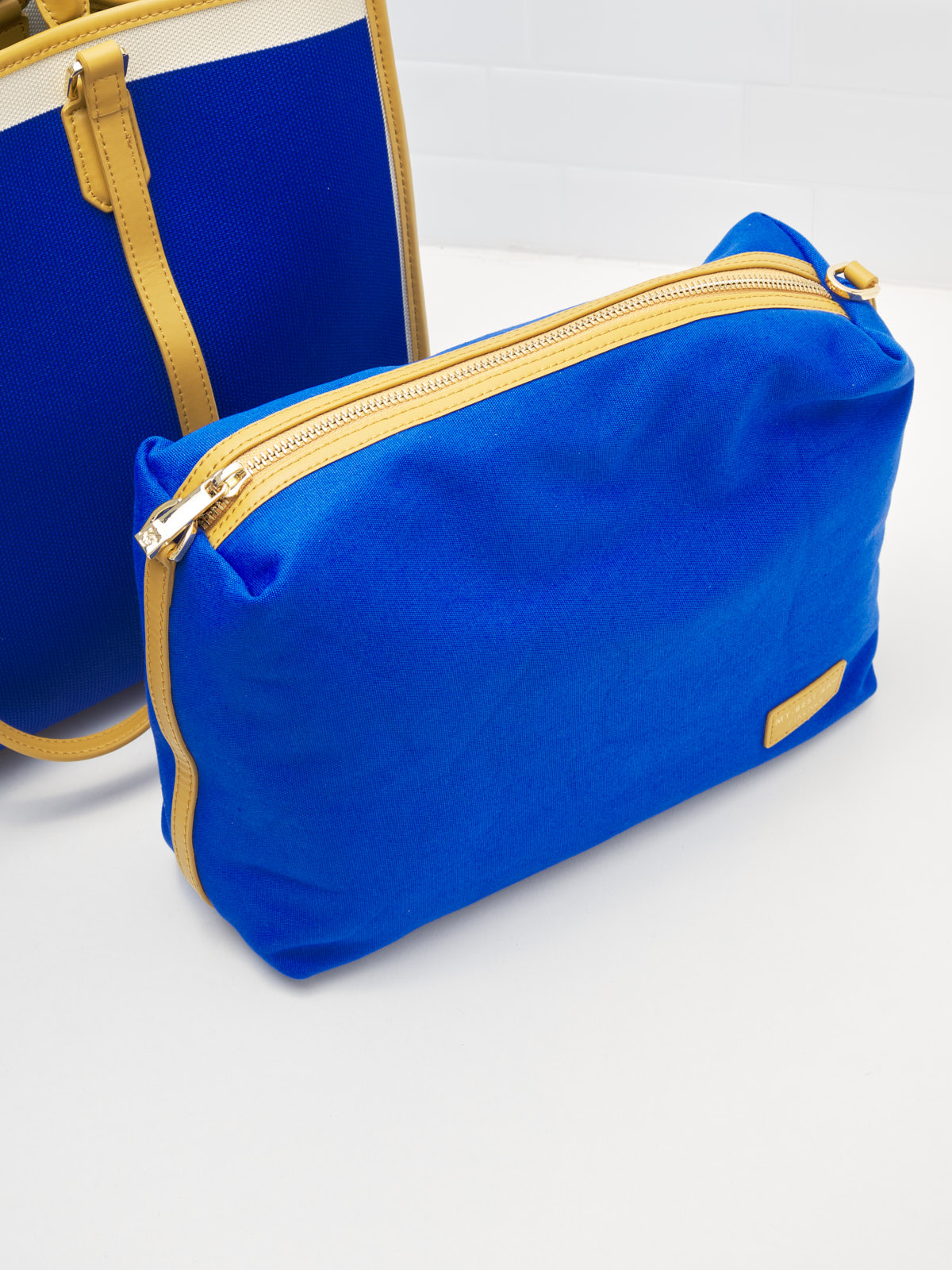 My Best Bag Firenze - Borsa Shopping Garden Blu 39cm 