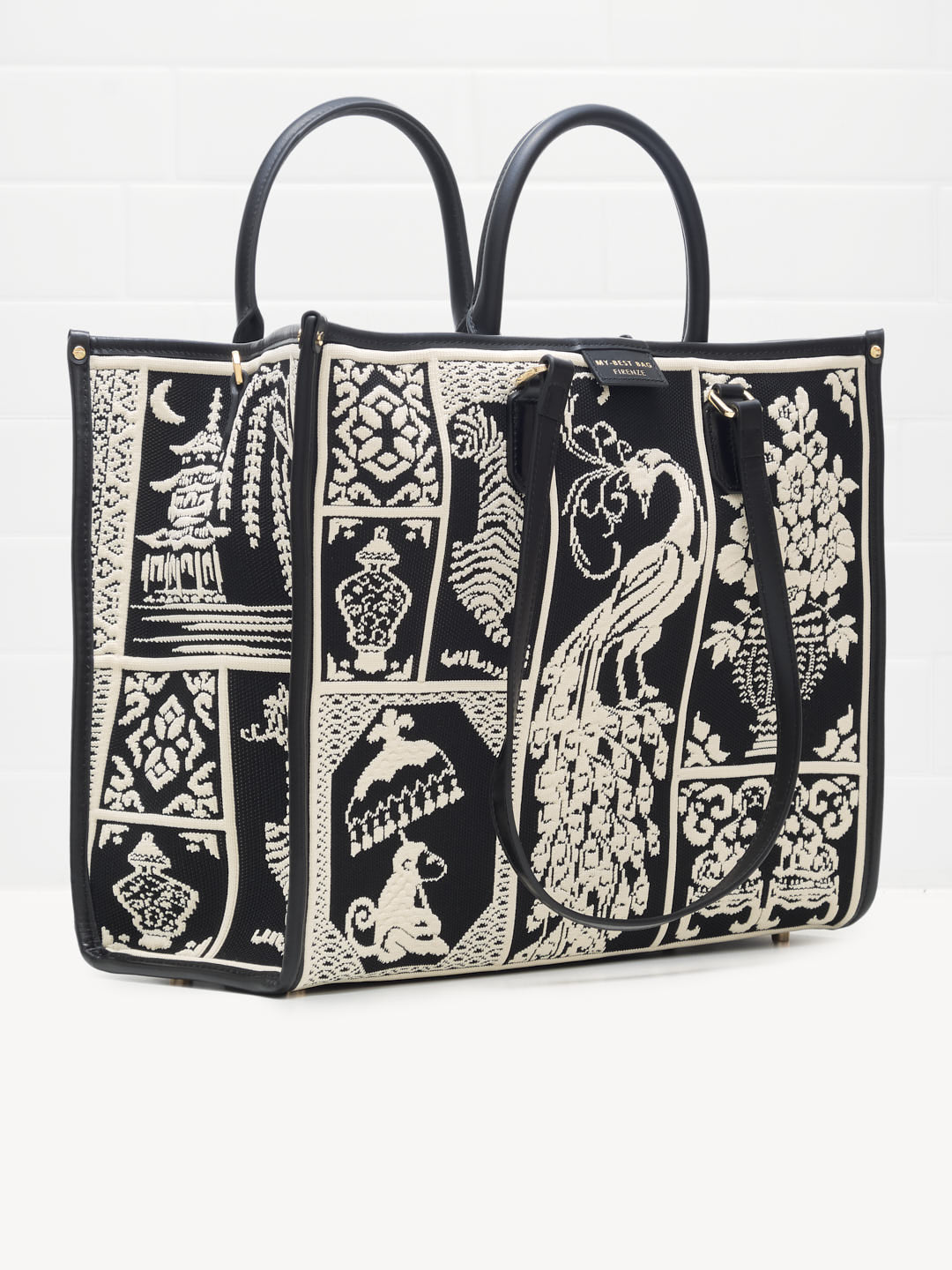 My Best Bag Firenze - Borsa Shopping Atena Willow Black 39cm 