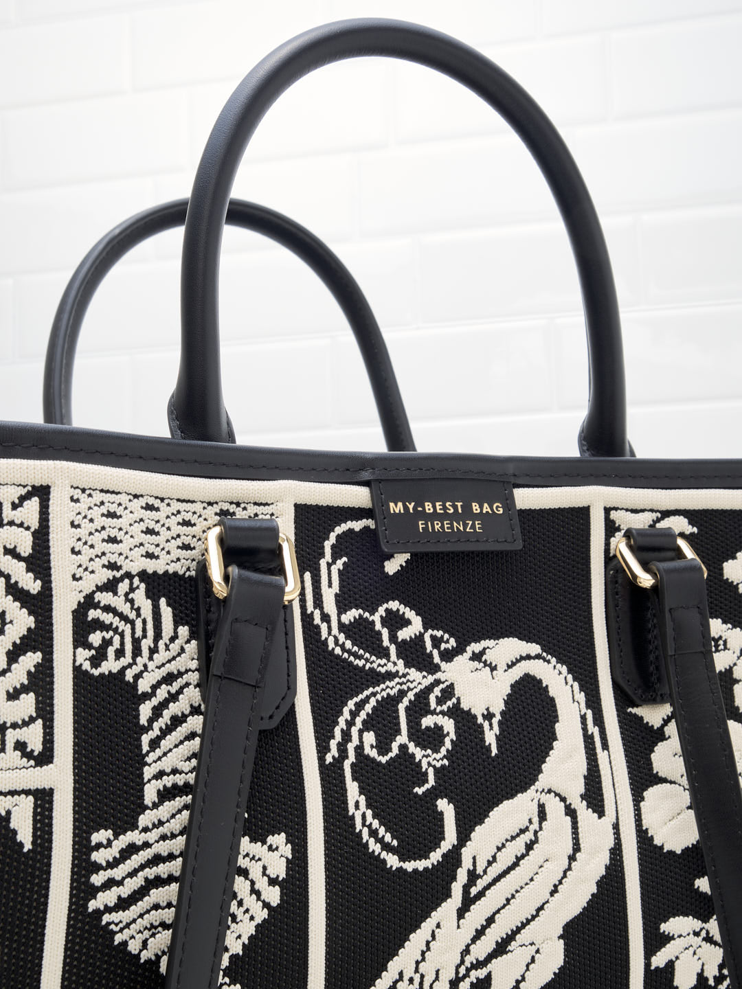 My Best Bag Firenze - Borsa Shopping Atena Willow Black 39cm 