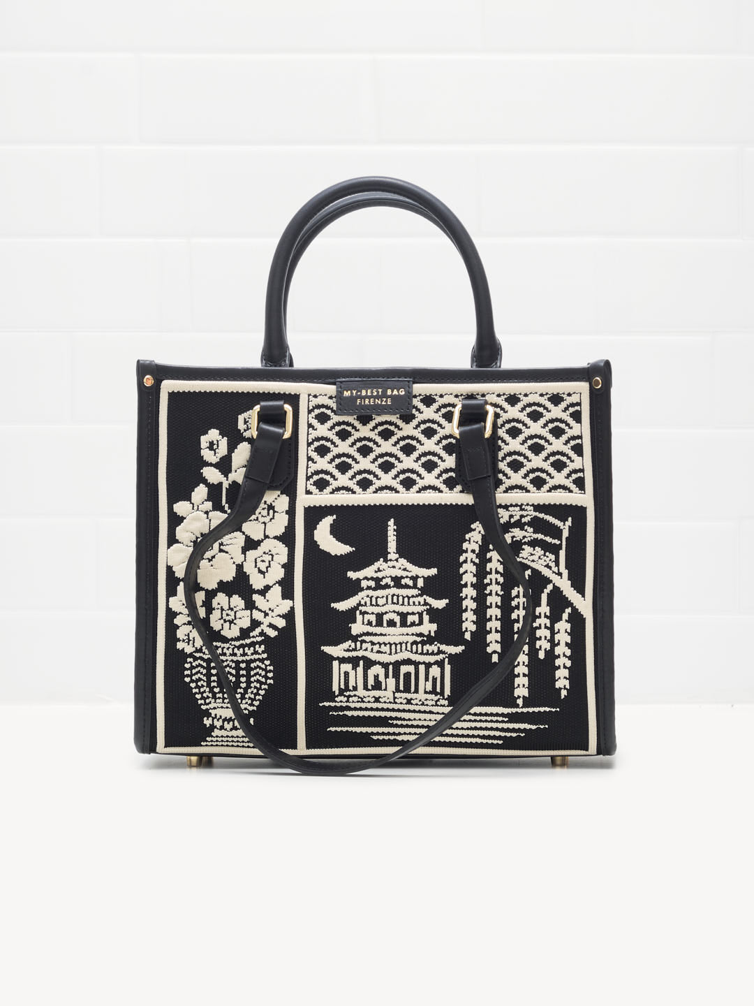 My Best Bag Firenze - Borsa Shopping Atena Willow Black 28cm 