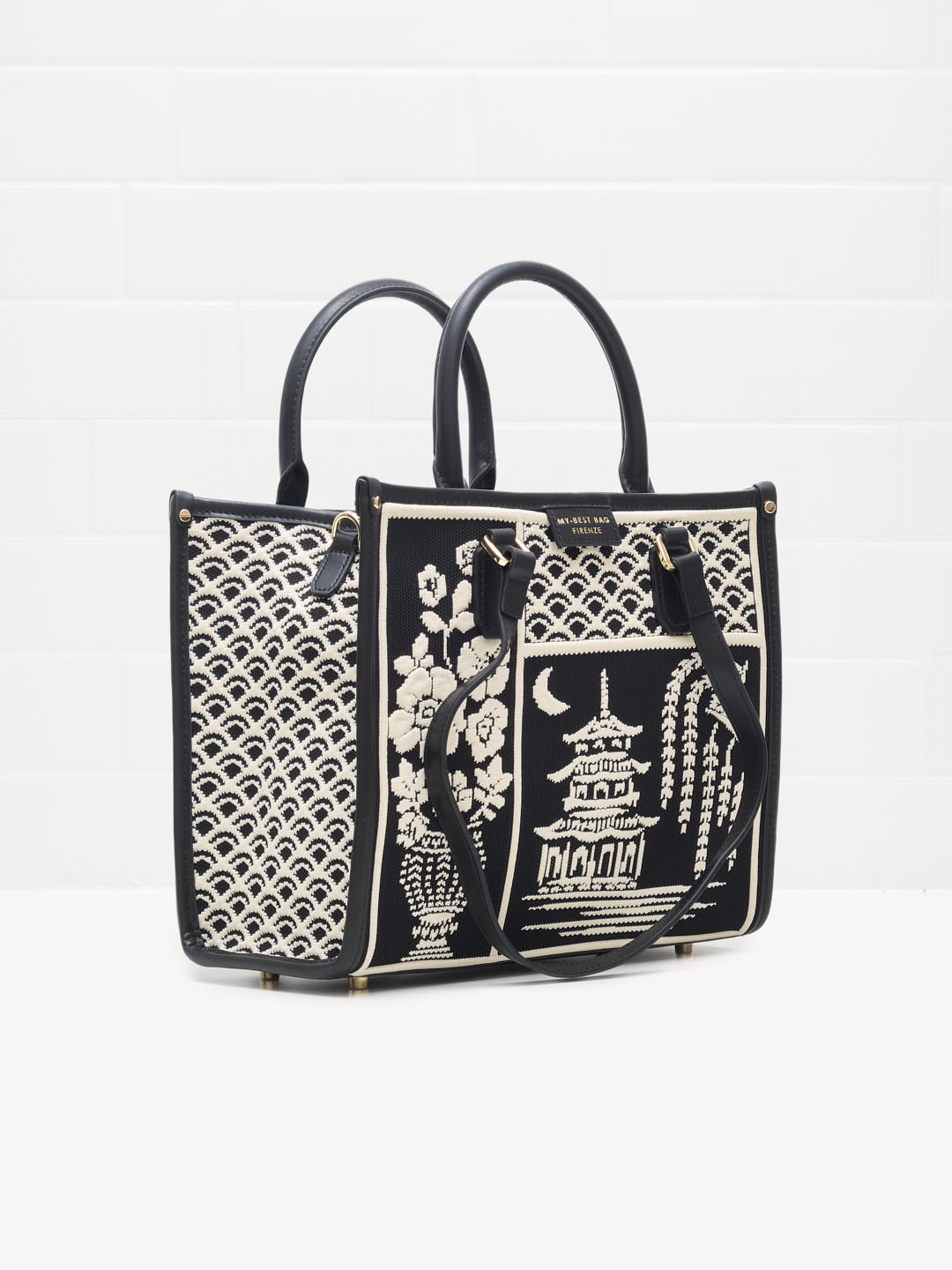 My Best Bag Firenze - Borsa Shopping Atena Willow Black 28cm 