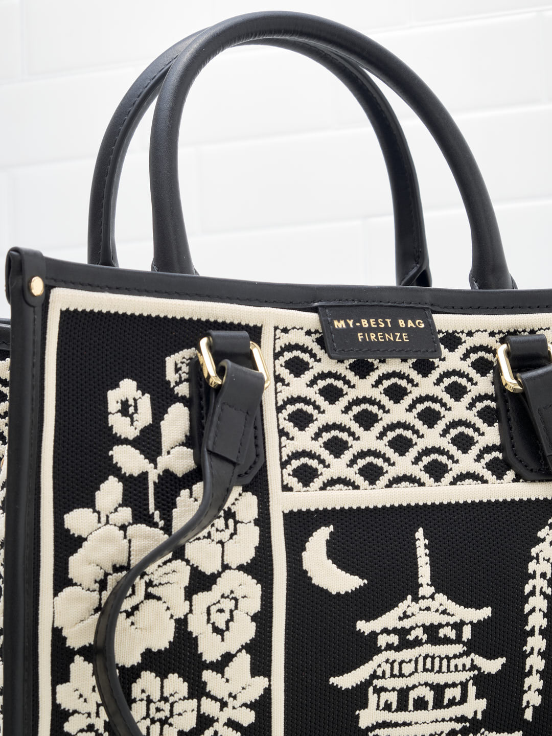 My Best Bag Firenze - Borsa Shopping Atena Willow Black 28cm 