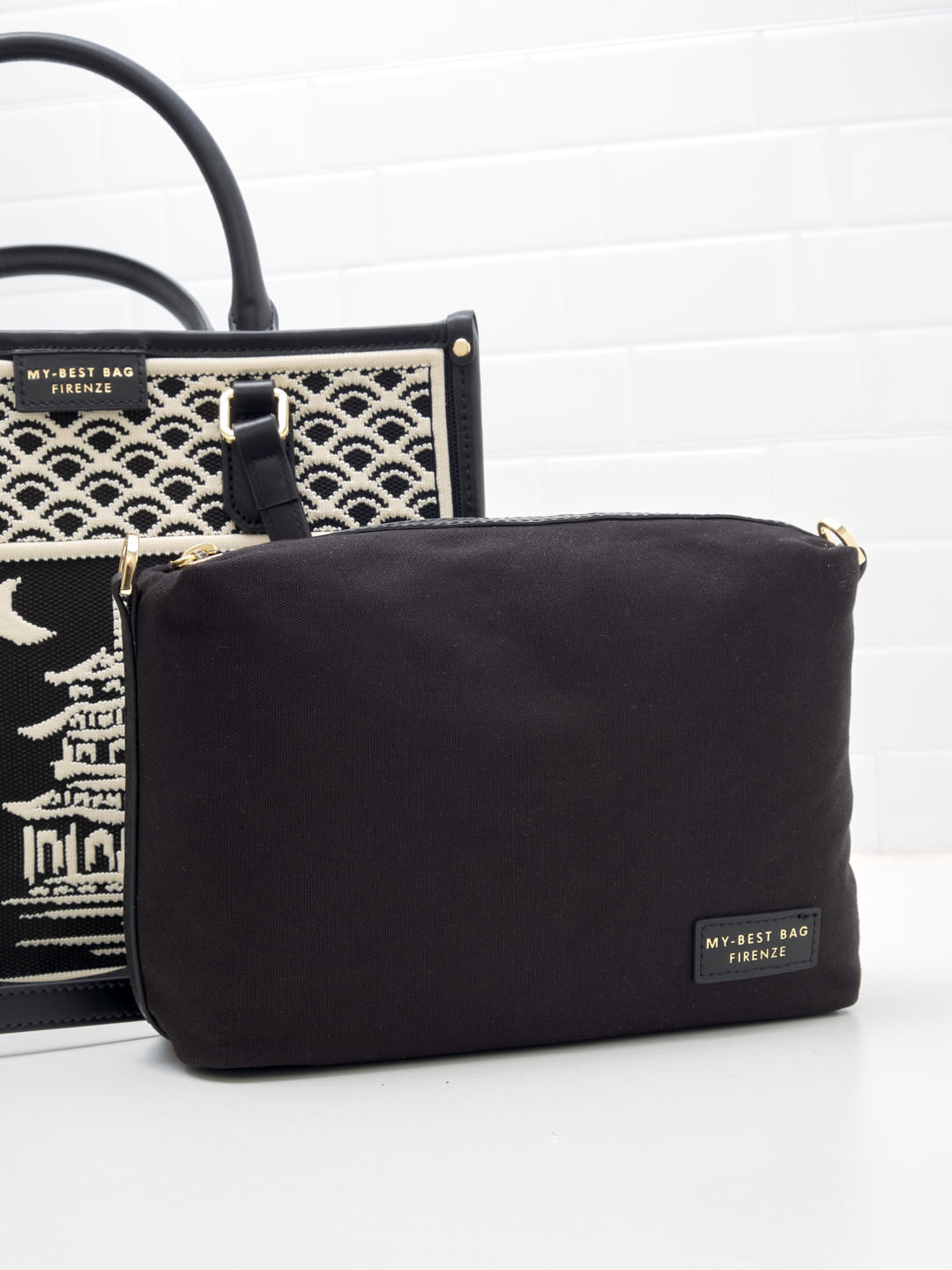 My Best Bag Firenze - Borsa Shopping Atena Willow Black 28cm 