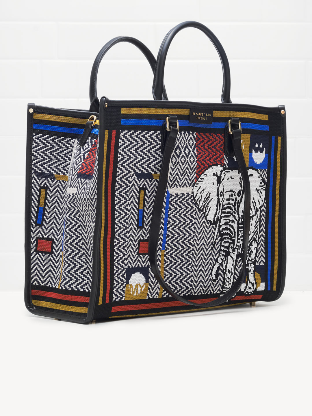 My Best Bag Firenze - Borsa Shopping Atena Elephant 39cm 