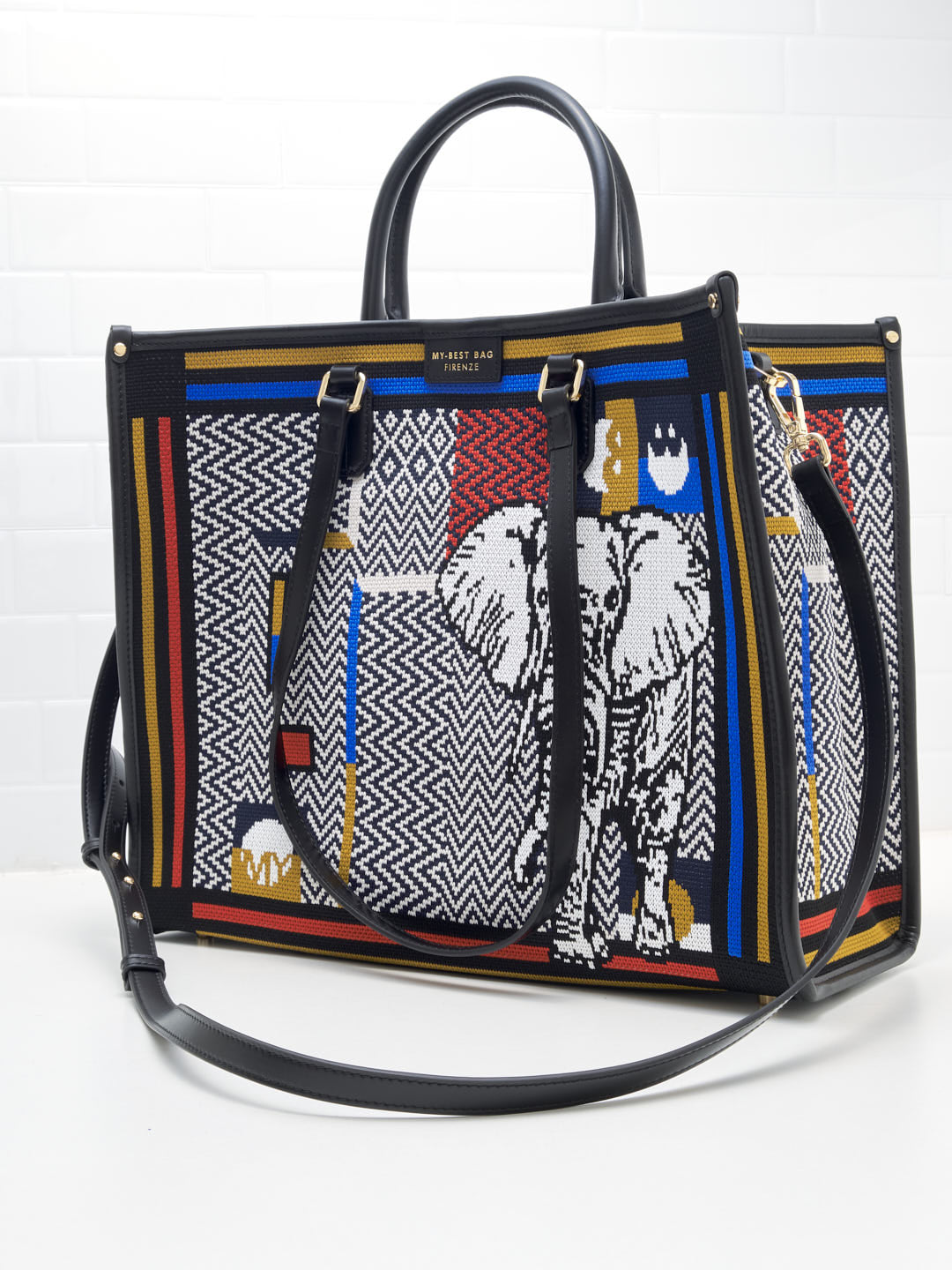 My Best Bag Firenze - Borsa Shopping Atena Elephant 39cm 