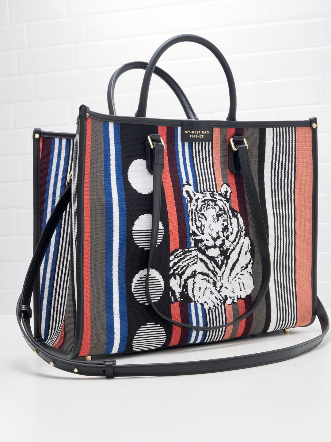 My Best Bag Firenze - Borsa Shopping Atena Tiger 39cm 