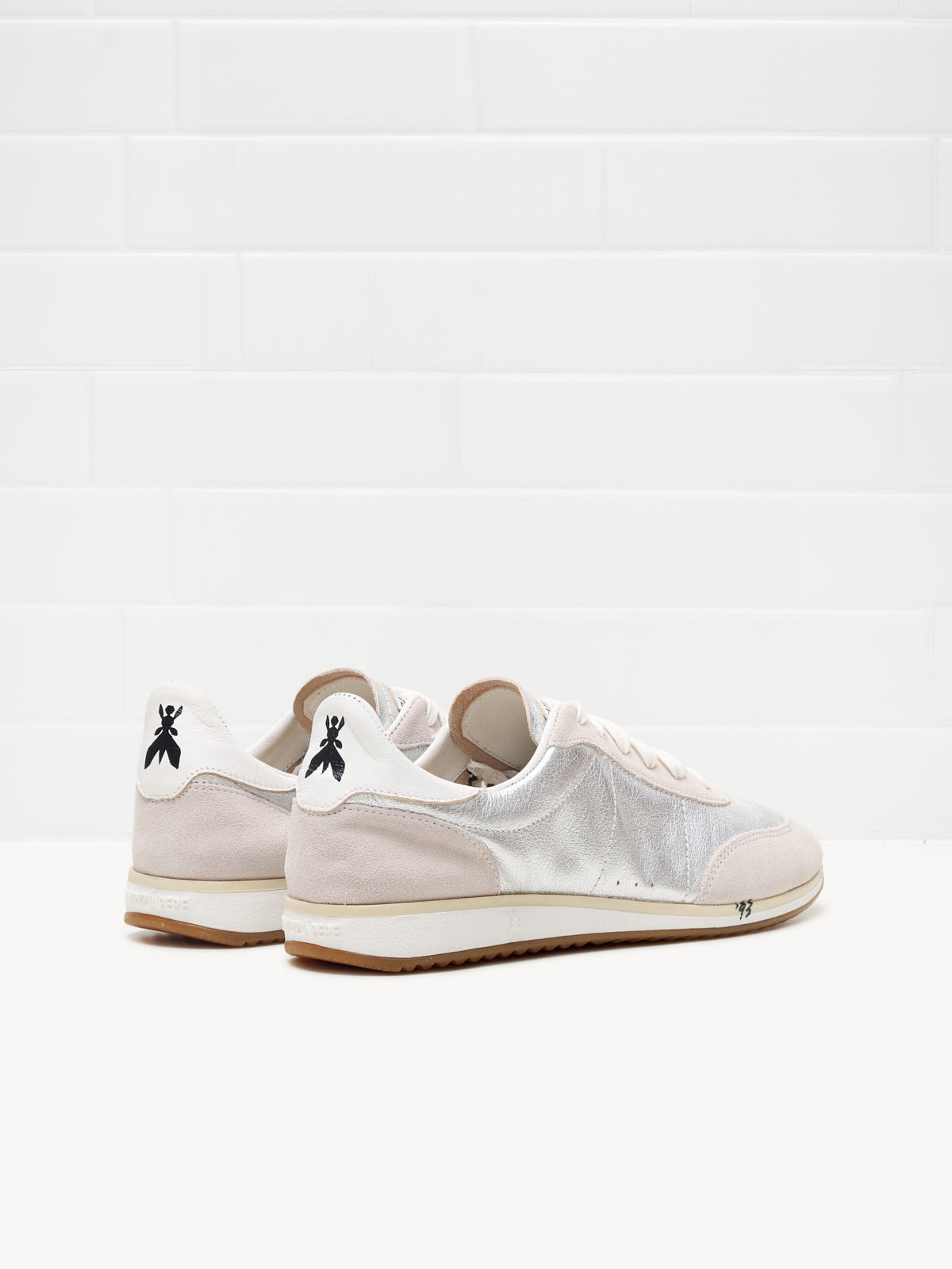Patrizia Pepe - Sneakers Running Skin '93 laminate silver 