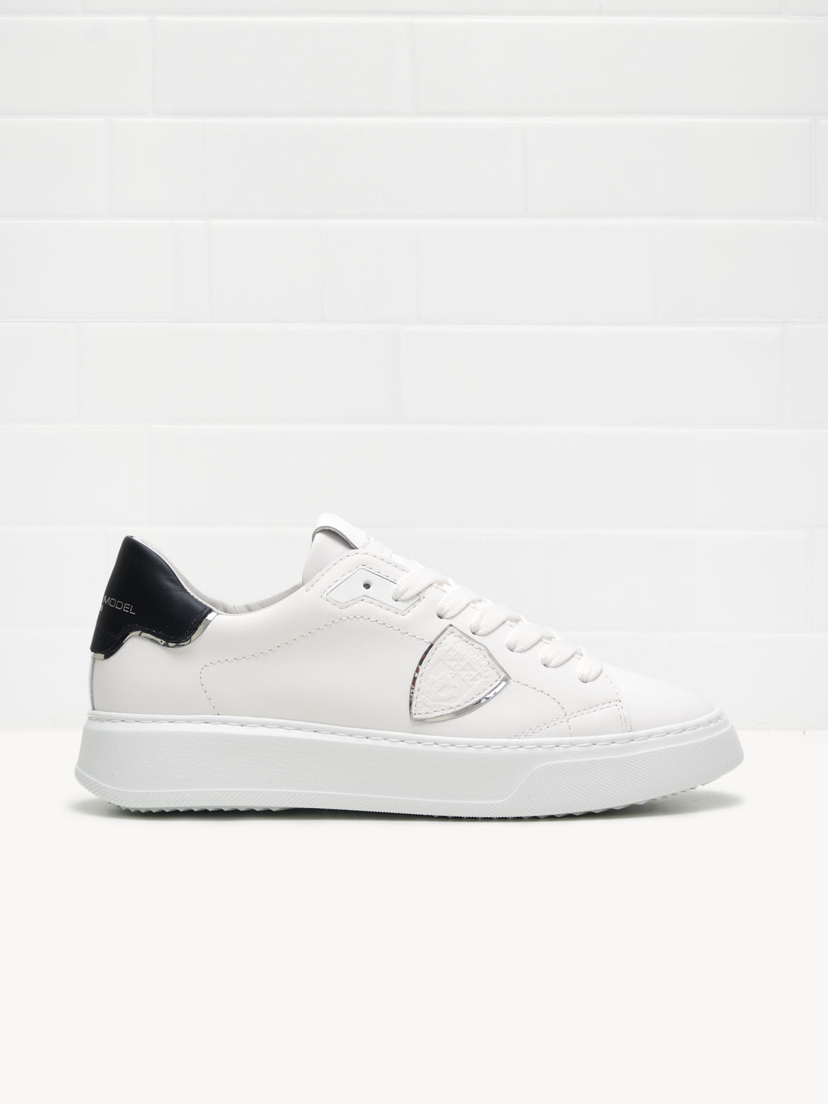 philippe model - Sneakers Temple Low Woman white silver black 