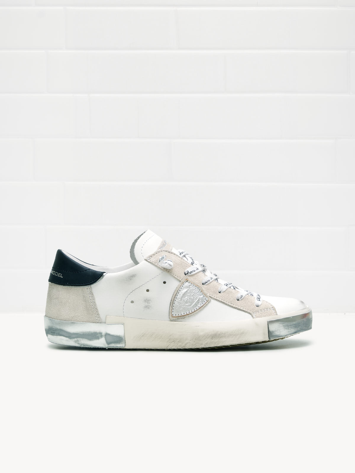 philippe model - Sneakers Paris Low Woman white black silver 