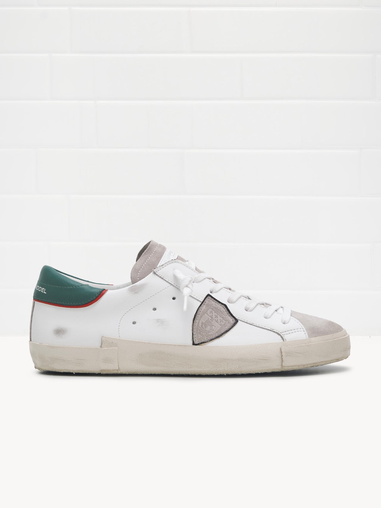 Sneakers Paris Low Man white green
