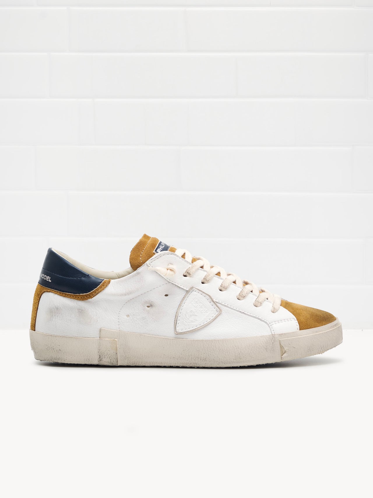 Philippe Model Low Man white mustard blue