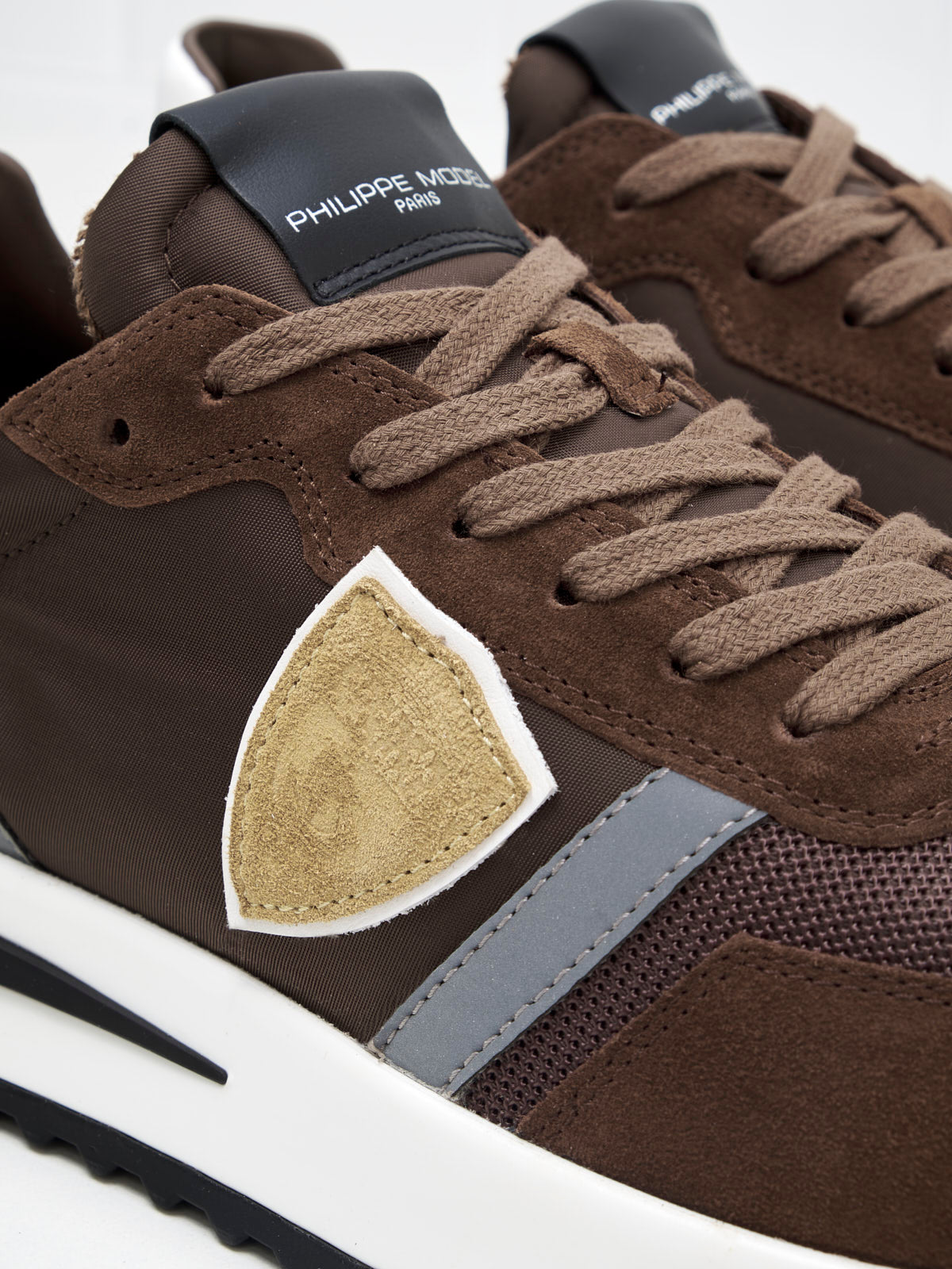 philippe model - Sneakers Lopez Low Man brown white yellow 