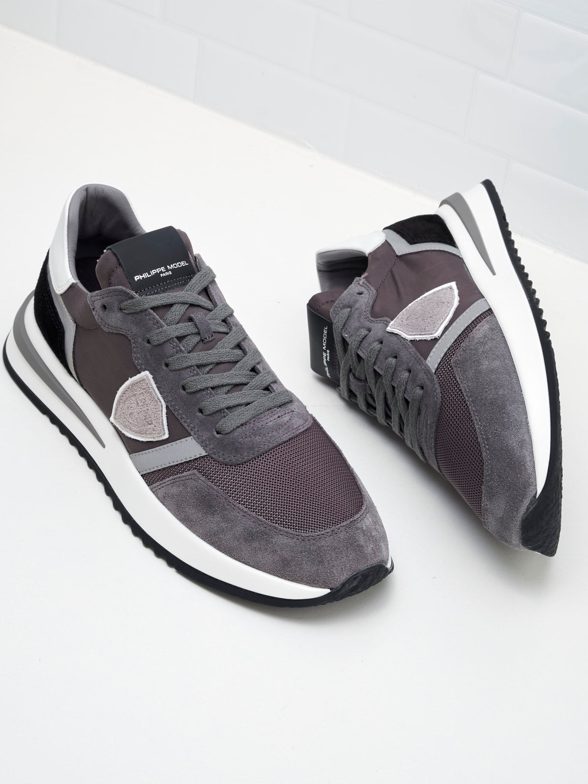 Philippe Model Tropez Low Man anthracite white black