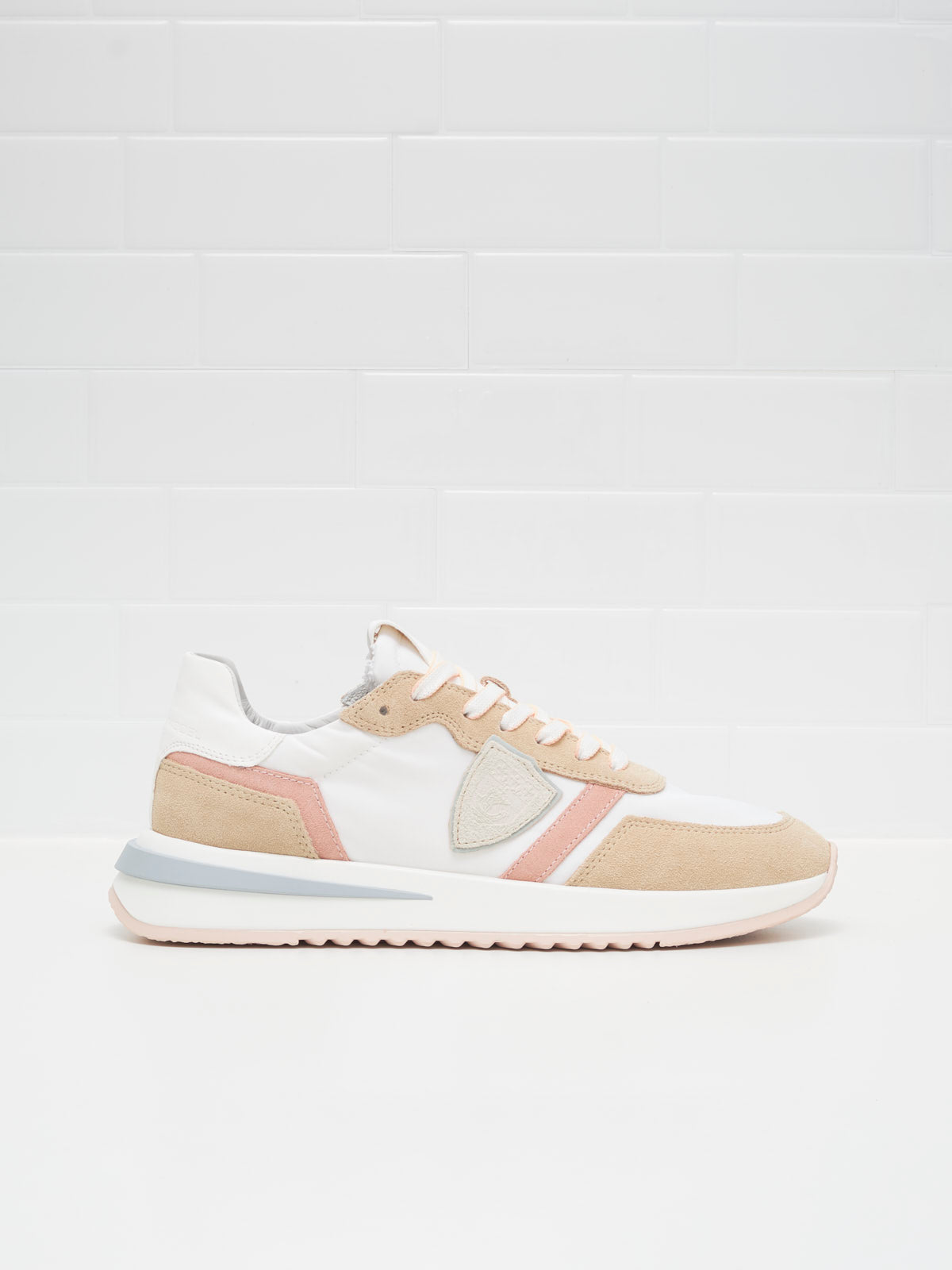philippe model - Sneakers Tropez Low Woman white rose peach 