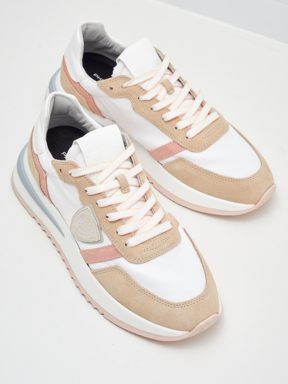 philippe model - Sneakers Tropez Low Woman white rose peach 