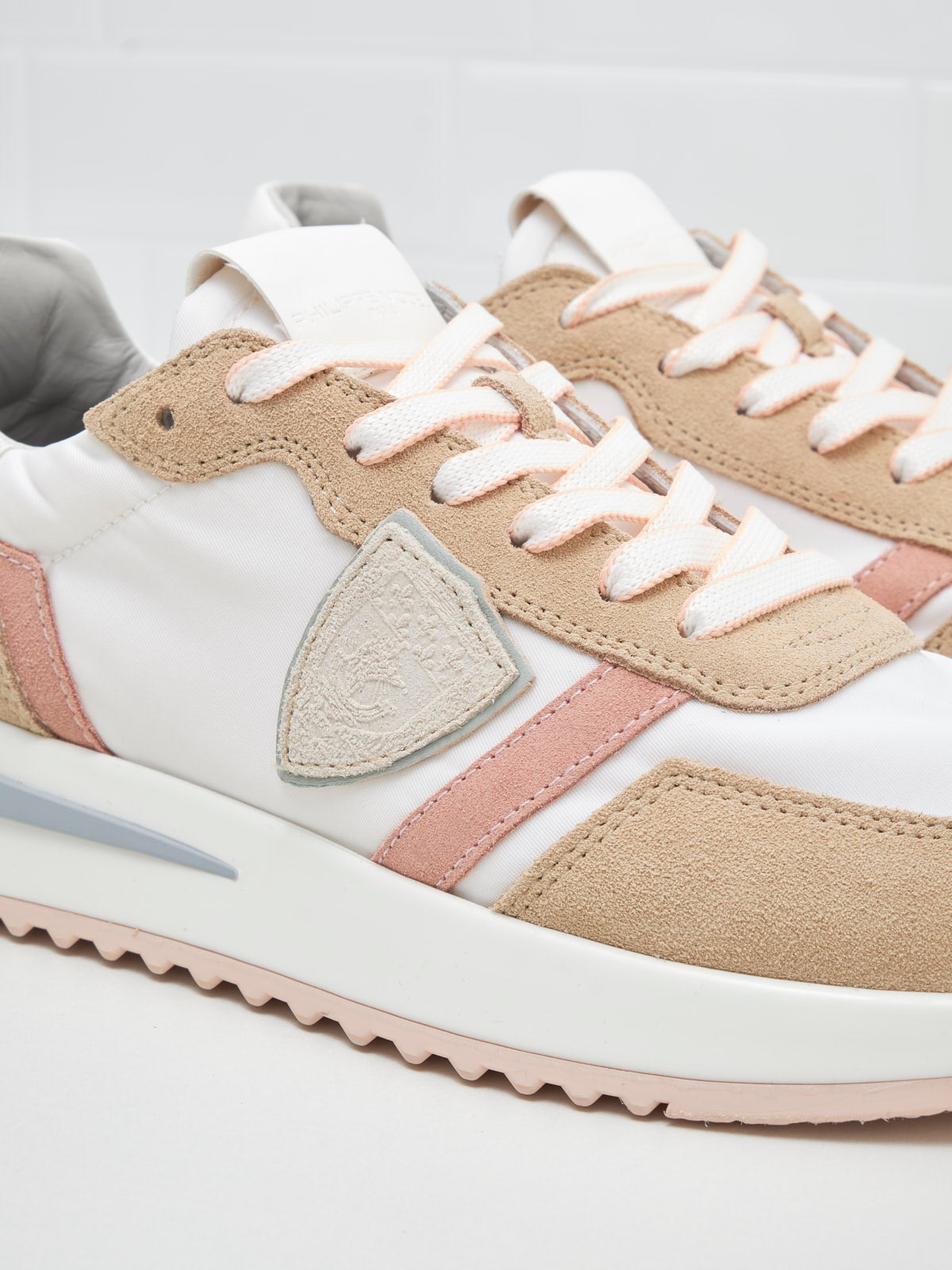 philippe model - Sneakers Tropez Low Woman white rose peach 