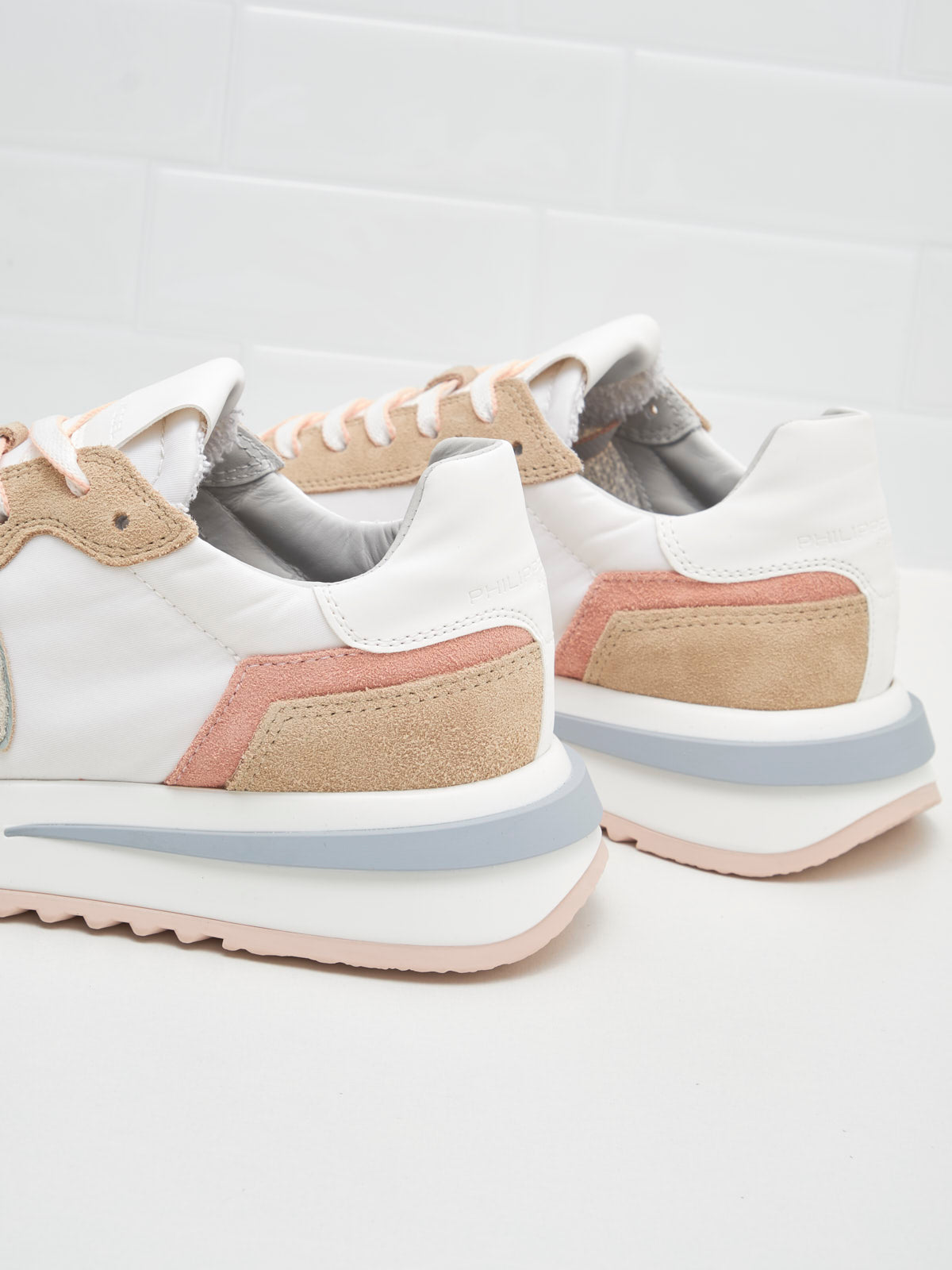 philippe model - Sneakers Tropez Low Woman white rose peach 