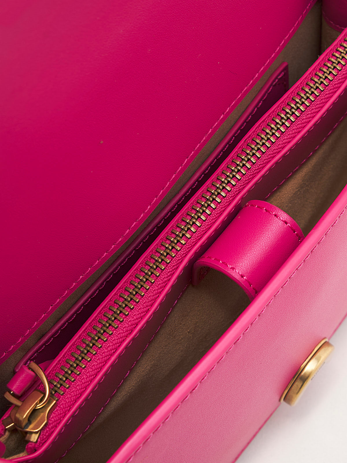 PINKO - Borsa a Tracolla Love One Mini fucsia gold sw 