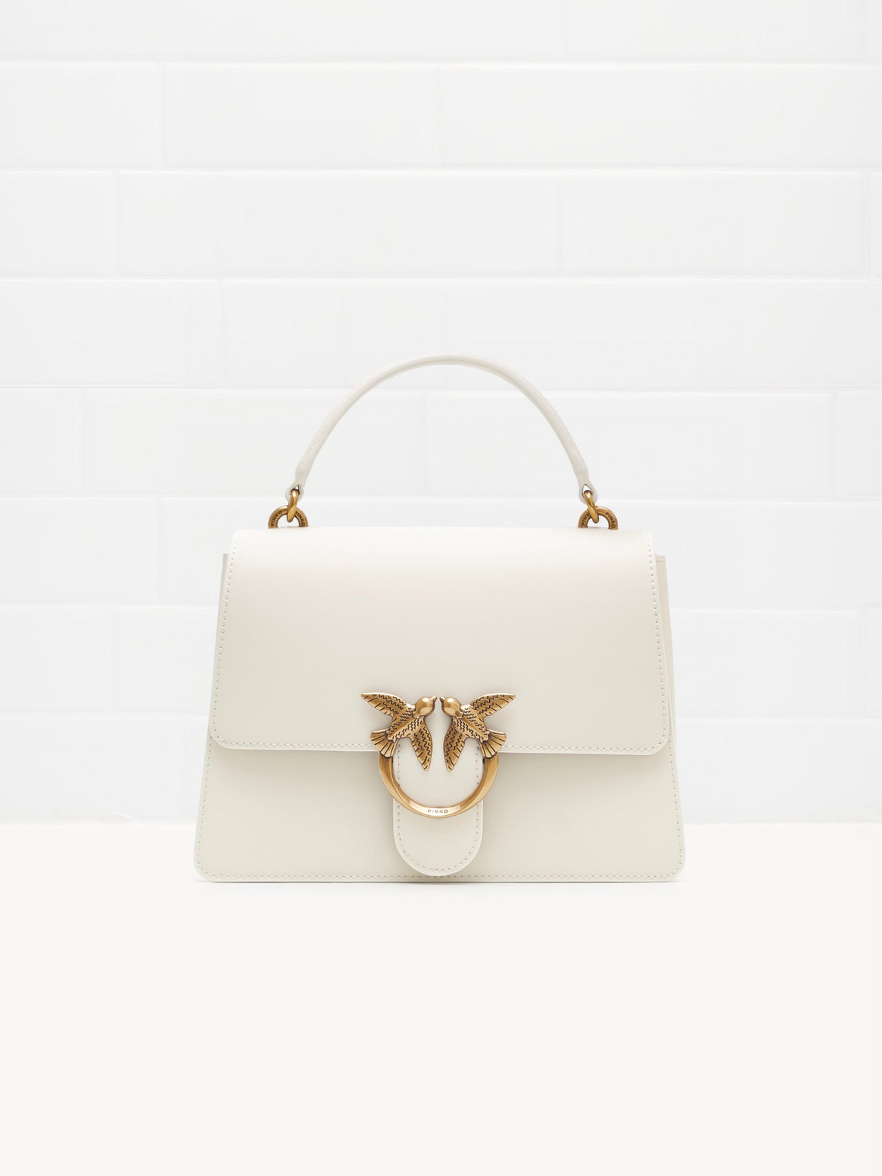 Pinko Classic Love Bag One Top milk gold