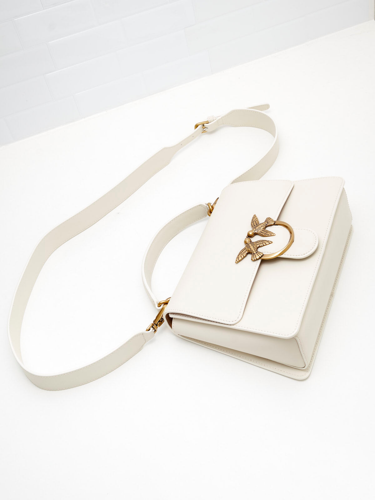 PINKO - Borsa a Tracolla Classic Love Bag One Top milk gold 