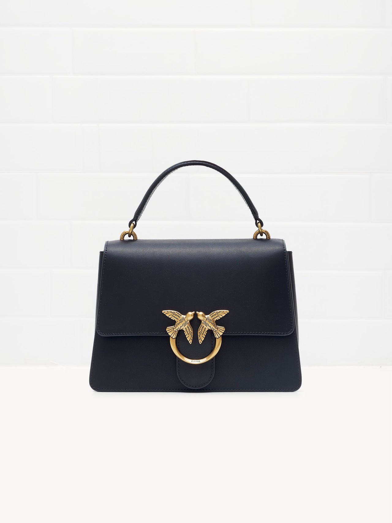 Pinko Classic Love Bag One Top black gold
