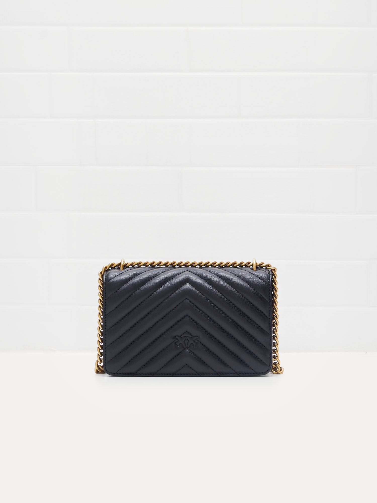 PINKO - Borsa a Tracolla Love One Mini DC black gold 
