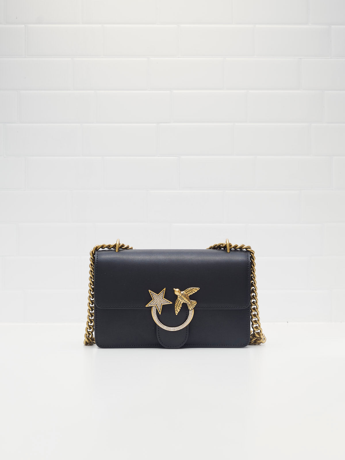 Pinko Love One Mini DC black gold