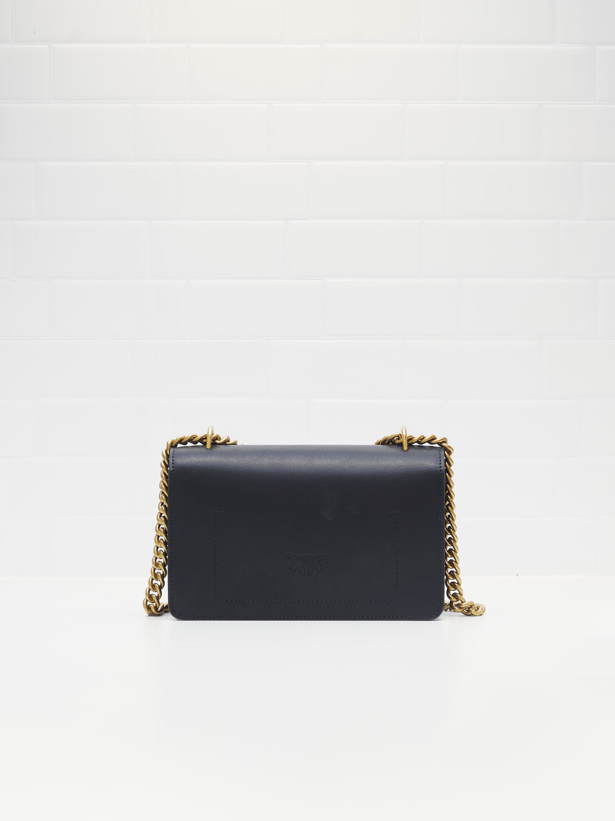PINKO - Borsa a Tracolla Love One Mini DC black gold 