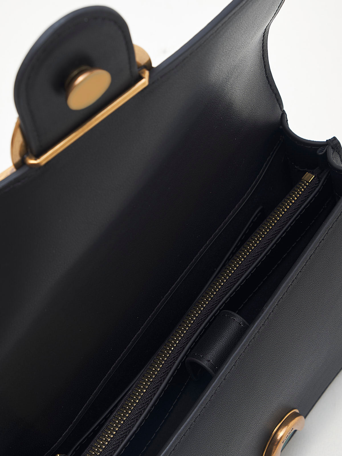 PINKO - Borsa a Tracolla Love One Mini DC black gold 