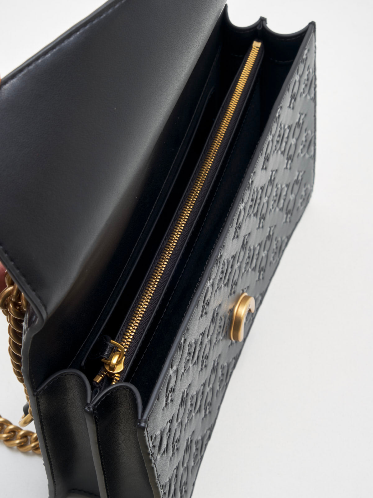 PINKO - Borsa a Tracolla Love One Classic Logo black gold 