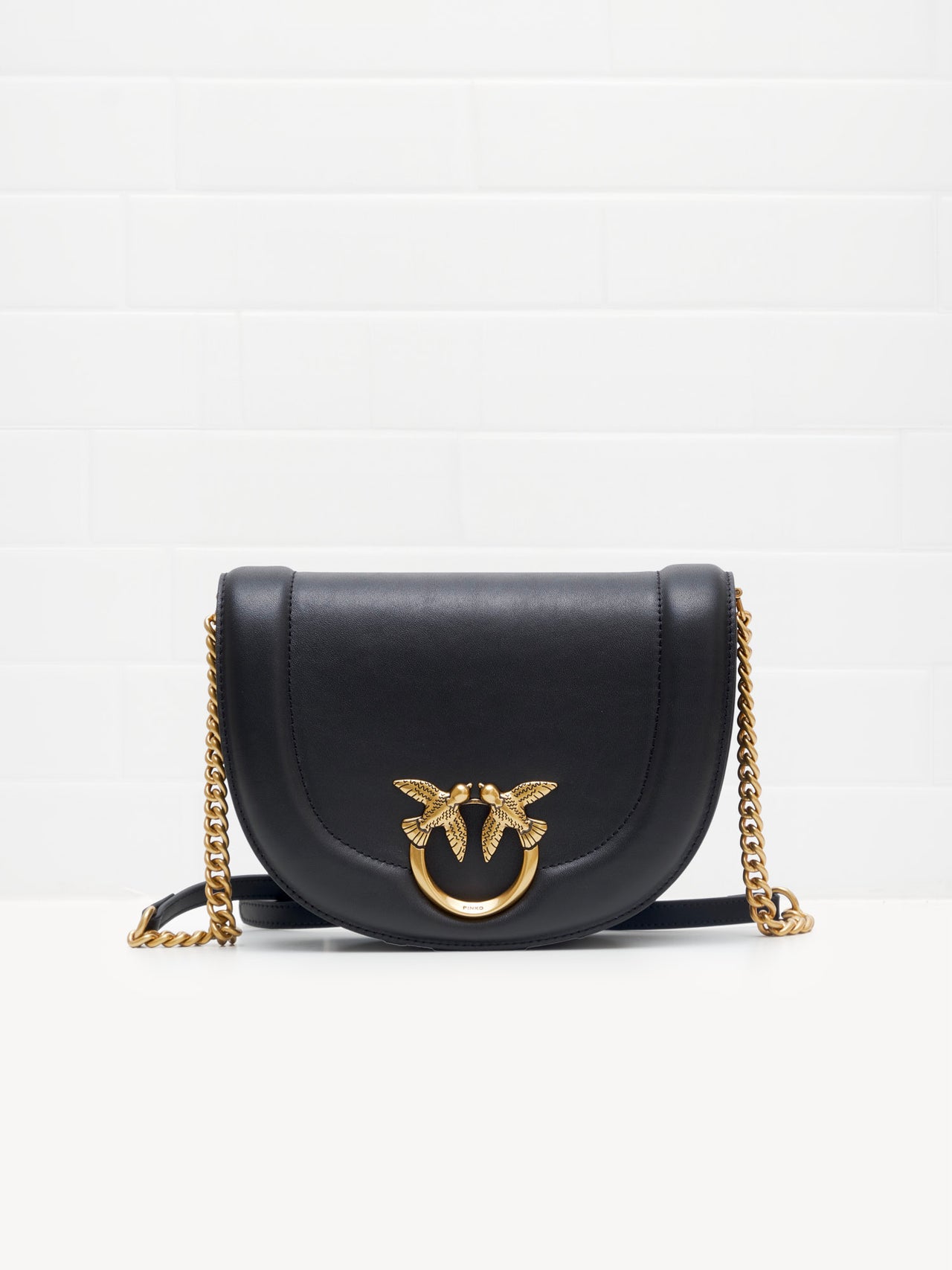 PINKO - Borsa a Tracolla Love Bag Click Round black gold 