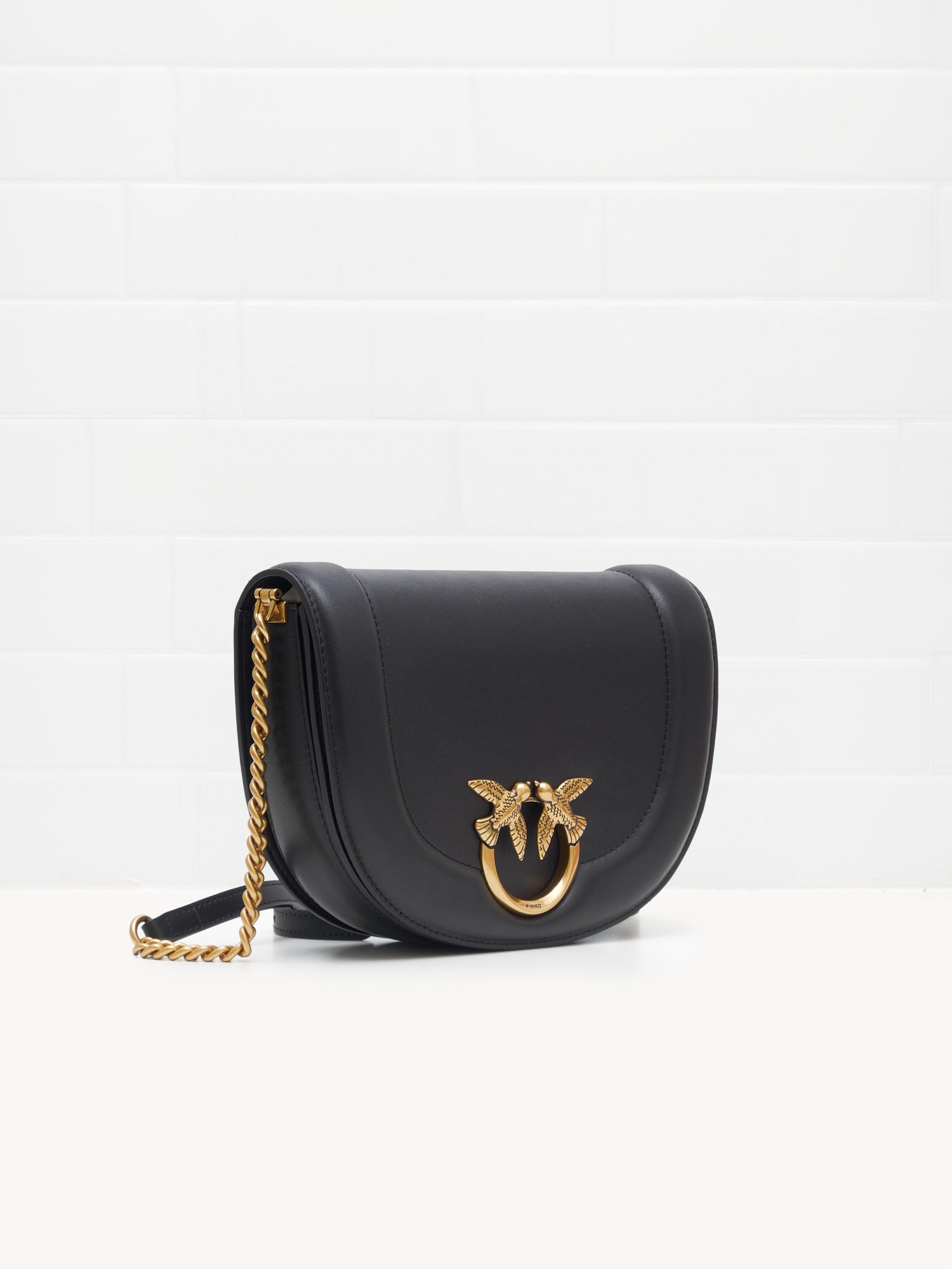 PINKO - Borsa a Tracolla Love Bag Click Round black gold 