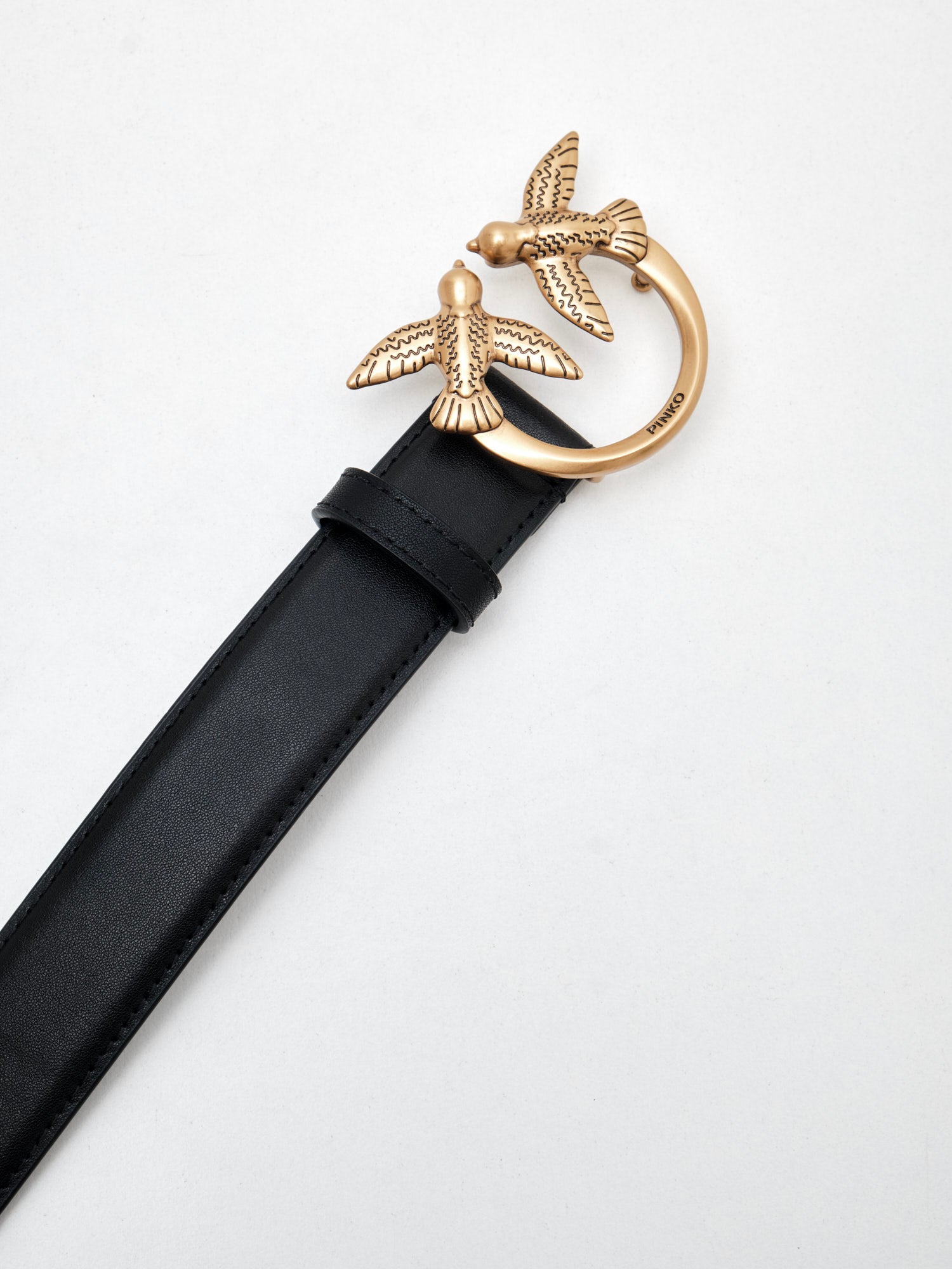 PINKO - Cintura Love Berry H3 Double black gold 