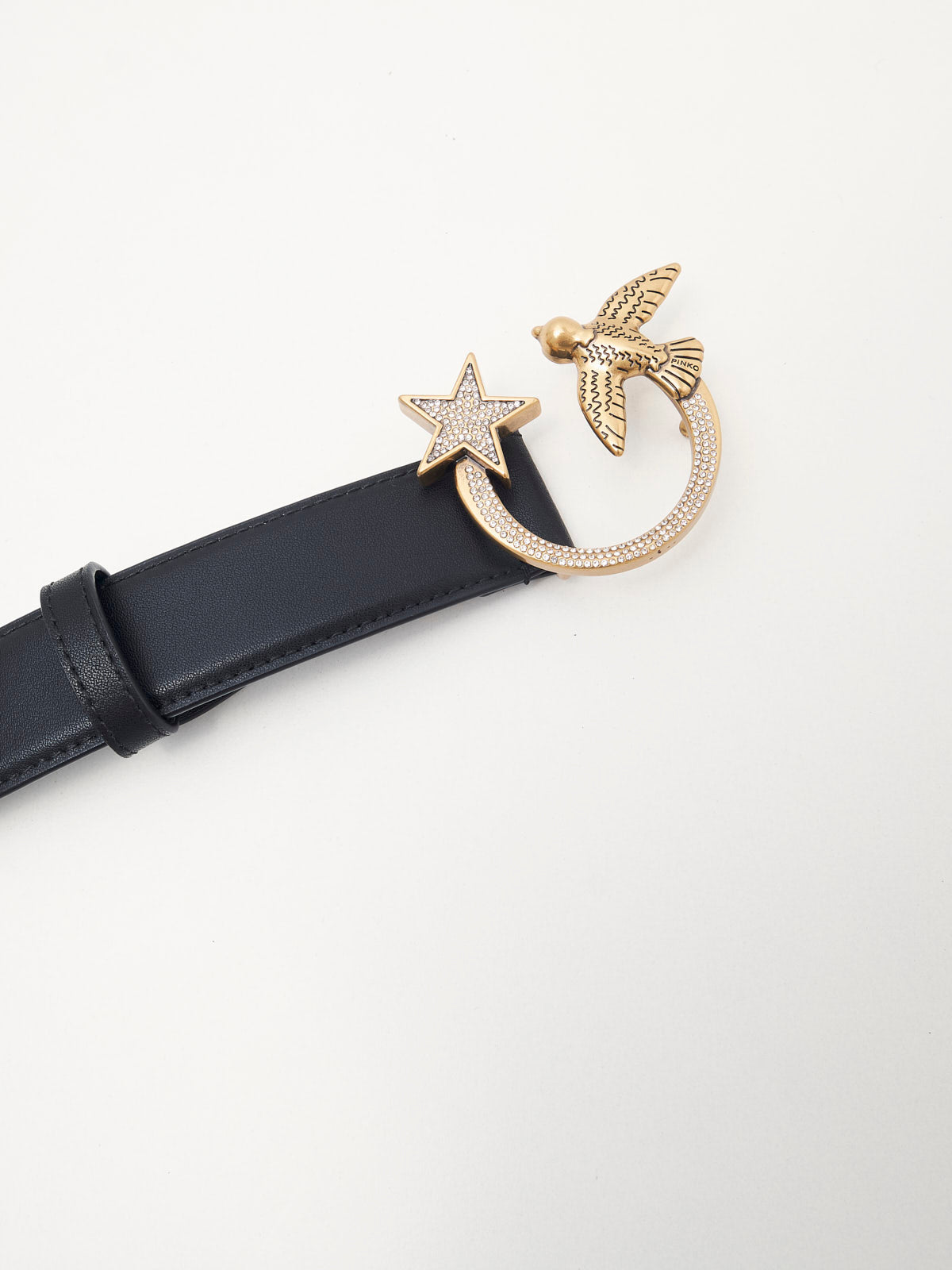 PINKO - Cintura Love Berry H3 black gold SW 