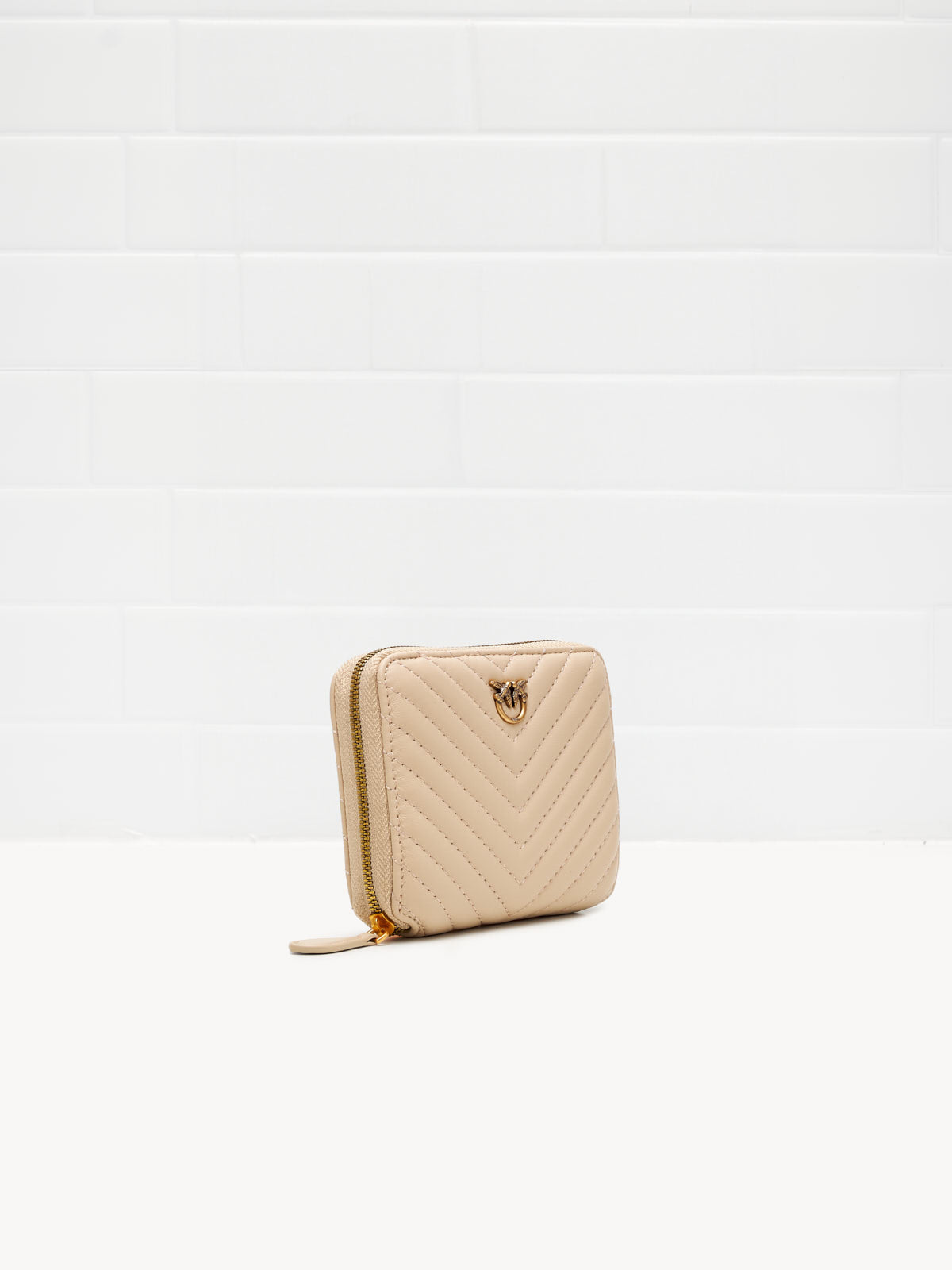 PINKO - Portafoglio Taylor Zip Around beige gold 