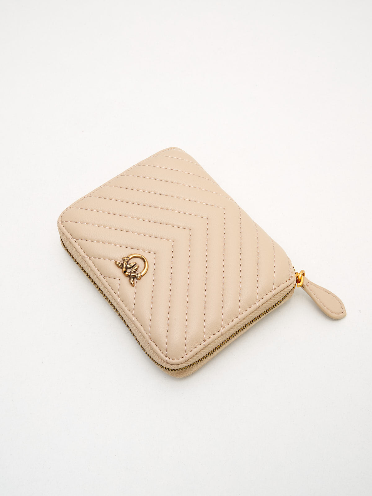 PINKO - Portafoglio Taylor Zip Around beige gold 