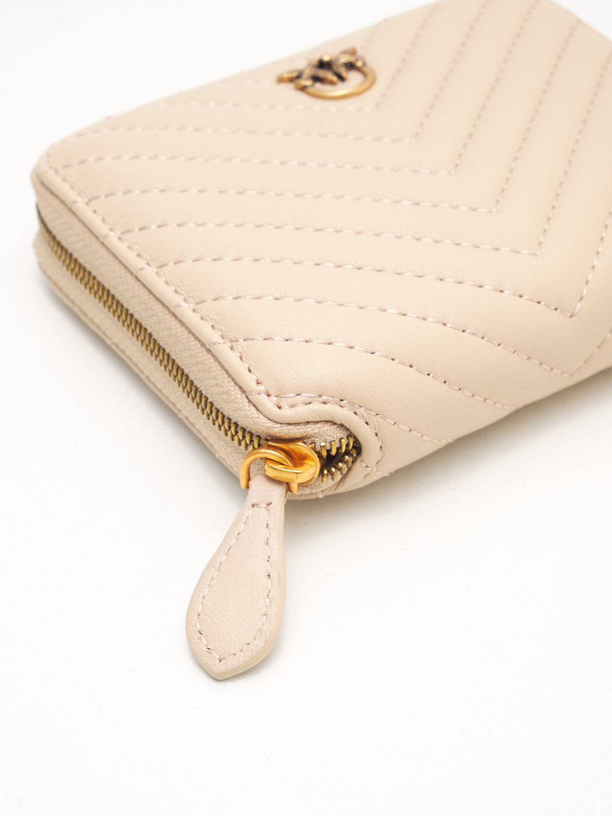 PINKO - Portafoglio Taylor Zip Around beige gold 